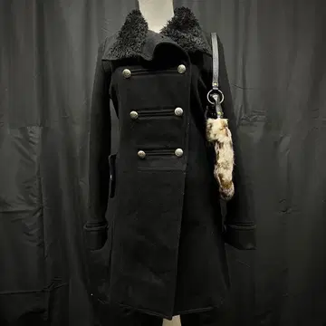고딕 고스로리 코트 블랙 검정 y2k 헤이세이 펑크 착용 사진 있음