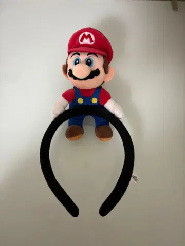 마리오 봉제 인형 포함 머리띠 유니버셜 머리띠