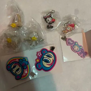 나루미야 캐릭터 헤어 클립 키링 세트 반지 세트