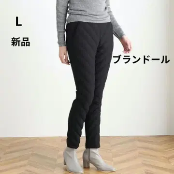 새상품 블론돌 인형 수납 파우치 포함 발수 다운 절개 테이퍼드 팬츠 L