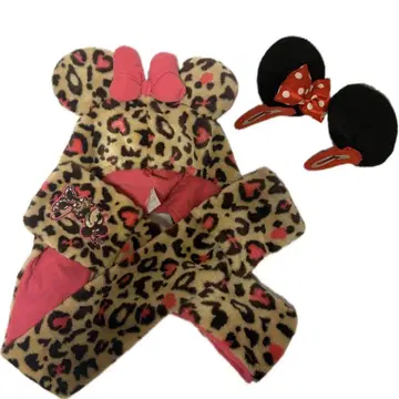디즈니 레오파드 무늬 머플러 팬 캡