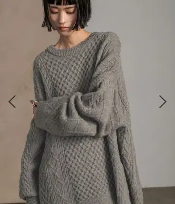 케이블 BIG 튜닉 로리즈팜 미사용 새상품 이번 시즌 신상 택 없음