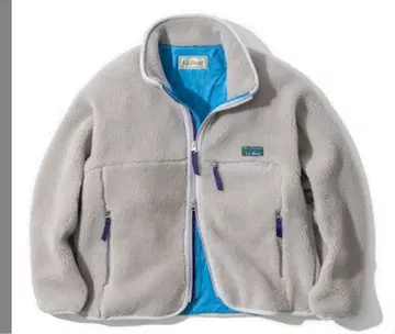 새상품 L.L.Bean 탑샴 보아 플리스 자켓 실버 그레이