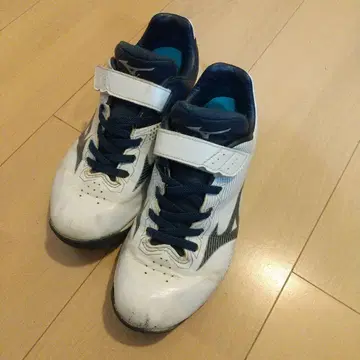 Mizuno 야구용 스파이크 화이트/네이비 22cm
