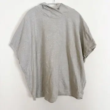 1점 한정판 hyba 후드 부착 그레이 반팔 후드티 상의 [ 2X ]