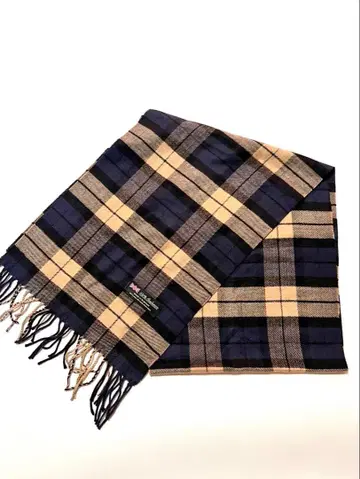 캐시미어 100% 머플러 스카프 하운드투스 체크 패턴 머플러