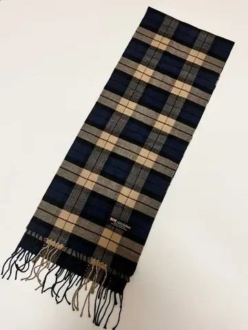 캐시미어 100% 머플러 스카프 하운드투스 체크 패턴 머플러