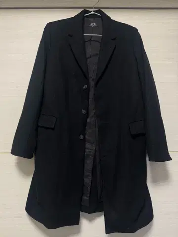 A.P.C. 아페쎄 블랙 체스터 코트 M