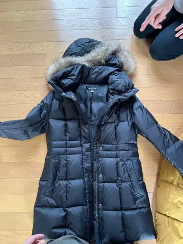 MICHEL KLEIN 블랙 다운 자켓 38