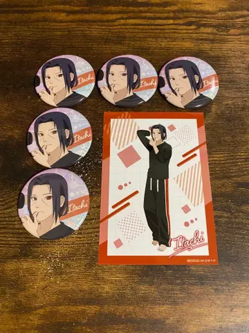 이타치 캔뱃지 5개 세트 모닝ver. 점프 페스타 the 캐릭터