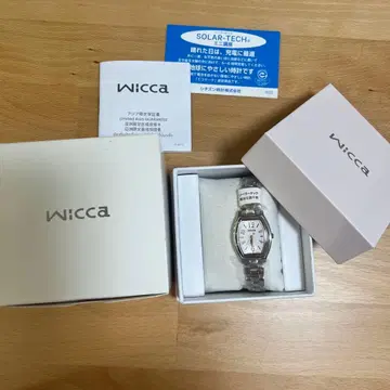 Wicca 손목시계 솔라 새상품 박스 포함 보증서 포함