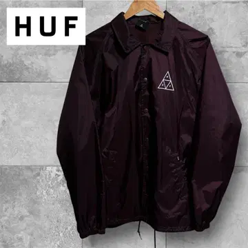 HUF 버건디 나일론 자켓
