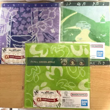 미세스 그린애플 제일복권 G상 자카드 타월 3개 세트