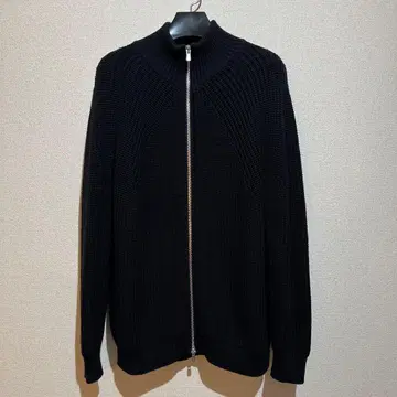 바토너 시그니처 드라이버즈 니트 자켓 지퍼 블랙 1