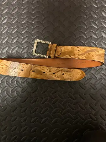 인터메조 이탈리아제 벨트 올 패턴 천연 가죽 레더