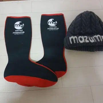 새상품급 마즈메 핫 웨이딩 삭스 M 마즈메 리버서블 니트 캡