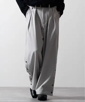 CLEL 멀티 실루엣 루즈 사이드 버튼 팬츠