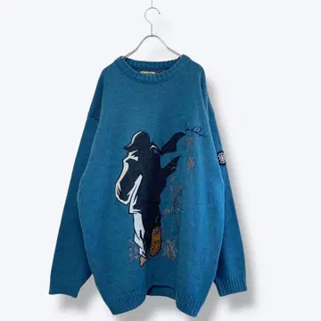 3점 10,000엔 빈티지 구제 의류 도매 레트로 80s 빅 니트