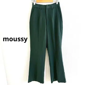 moussy 그린 슬랙스 하이웨스트 S 여성용