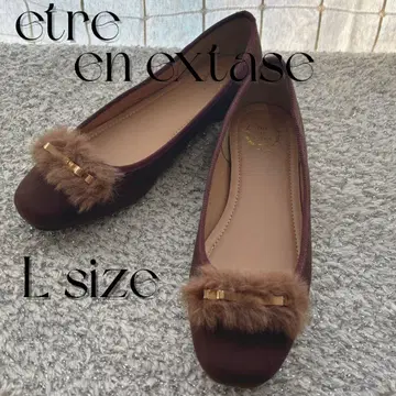 [ 새상품급 ] etre en extase 퍼 플랫슈즈 펌프스 L