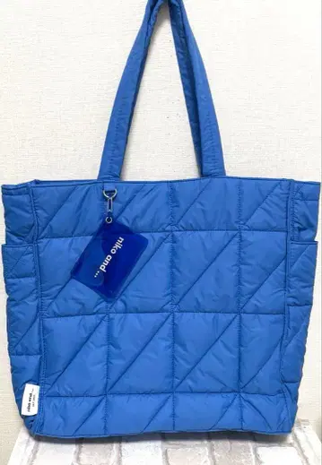 니코앤드 - 멀티 퀼팅 토트백 블루