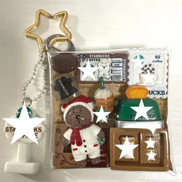 가챠 파우치 곰돌이 커피