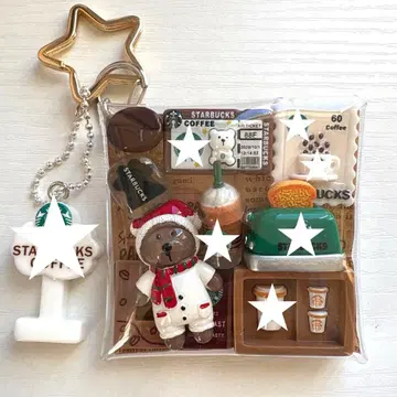 가챠 파우치 곰돌이 커피