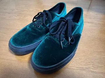 Vans 벨벳 스니커즈 다크 그린