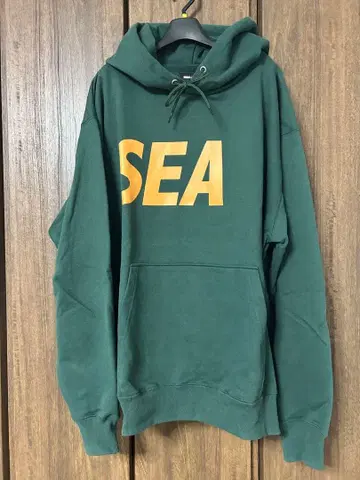 윈드앤씨 후드티 그린 XL 사이즈