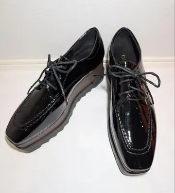 [새상품급] DAIYAER 에나멜 통굽 옥스퍼드 신발 40