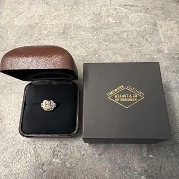 AT LAST & CO 스컬 반지 10k 콤비 atlast&co