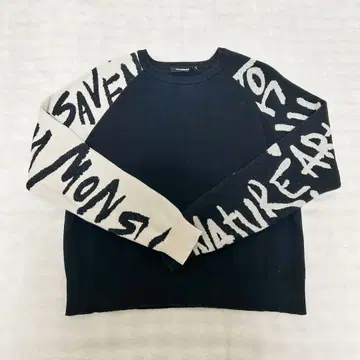 Desigual 데시그알 유니크 아트 스타일 니트 스웨터 긴팔