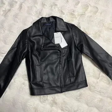 여성용 MARBLE WALTZ 블랙 라이더 자켓