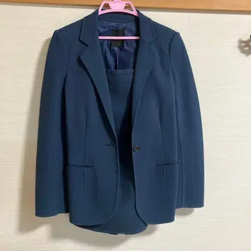 네이비 스커트 수트 세트