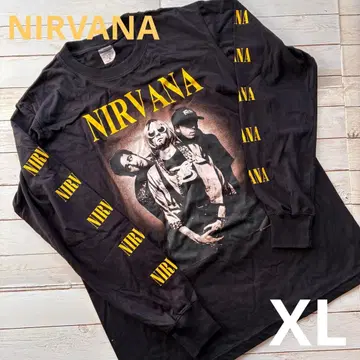 NIRVANA 긴팔 티셔츠 XL 양면 프린트 후후