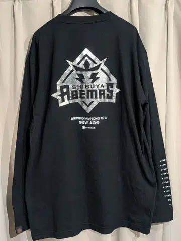 M리그 시부야 ABEMAS 아베마즈 롱T XL 블랙 마작
