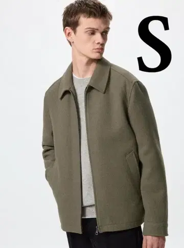 유니클로 싱글 컬러 숏 블루종 남성용 S / UNIQLO