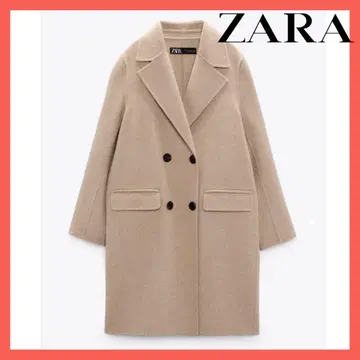 ZARA 울 혼방 더블 브레스트 코트