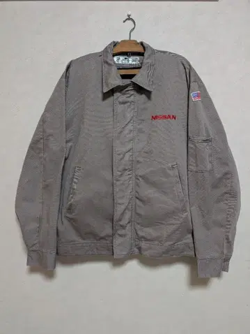 NISSAN 닛산 RED KAP 그레이 워크 자켓 작업옷 짧은 기장 M
