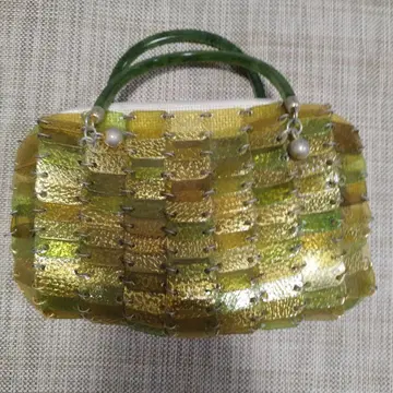 교토 나니와야 상점 HARUBE 돈피 나니와야 하루베 크리스탈 패널백