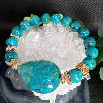 크리소코라 실리카 물방울 크리소코라 팔찌