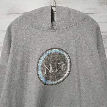 백 프린트 후드티 그레이 USA 구제 의류