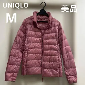 새상품급 UNIQLO 울트라 라이트 다운 다운 수납 가방 M 더스티 핑크