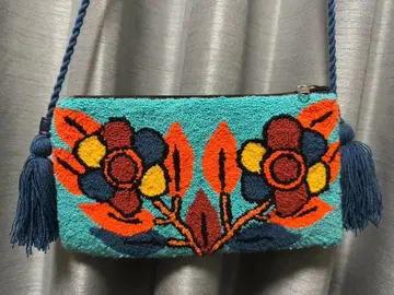 오사카 간사이 만국 박람회 컬럼비아관 구매 컬러풀 꽃무늬 사코슈 백