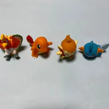 포켓몬 피규어 손가락 인형 4개 레트로