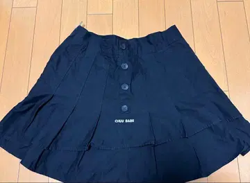 CHUU BABE 네이비 플리츠 스커트