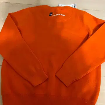 JACKBUNNY 오렌지 로고 스웨터