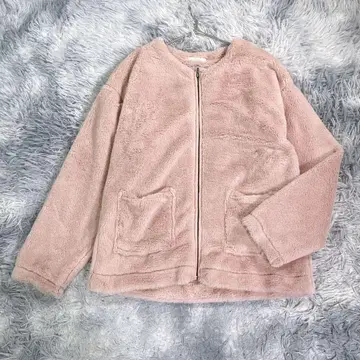 casse [ M ] 보아 자켓 핑크 두꺼운 원단 복슬복슬 여성용 따뜻한