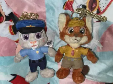 주토피아 닉 주디 유년기 키링 해외 디즈니 상하이 홍콩