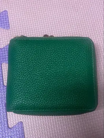 그린 접이식 지갑 코인 포켓 부착